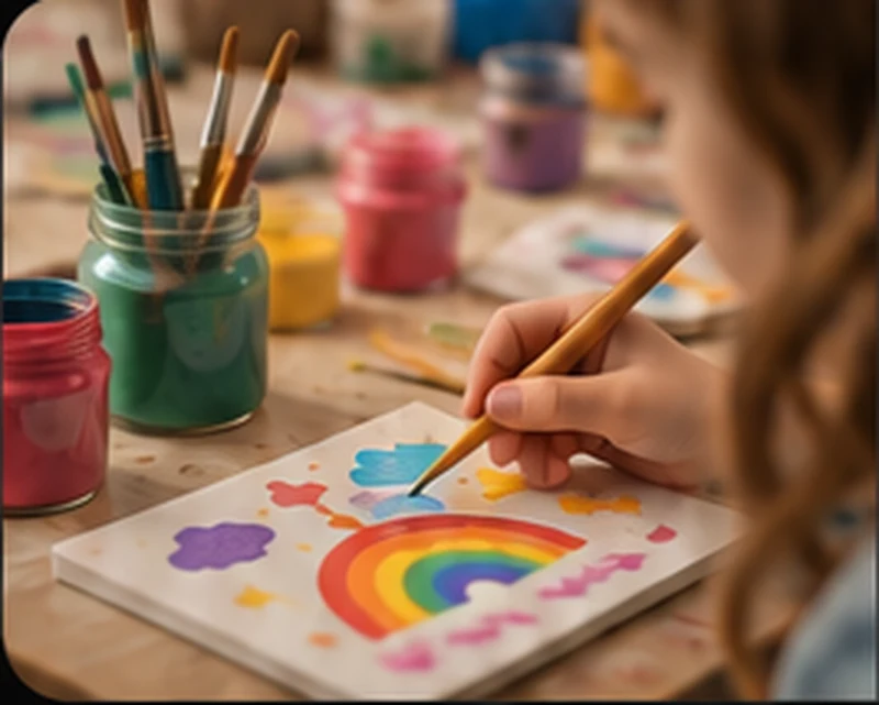 Illustrative prototype image of a children’s craft activity